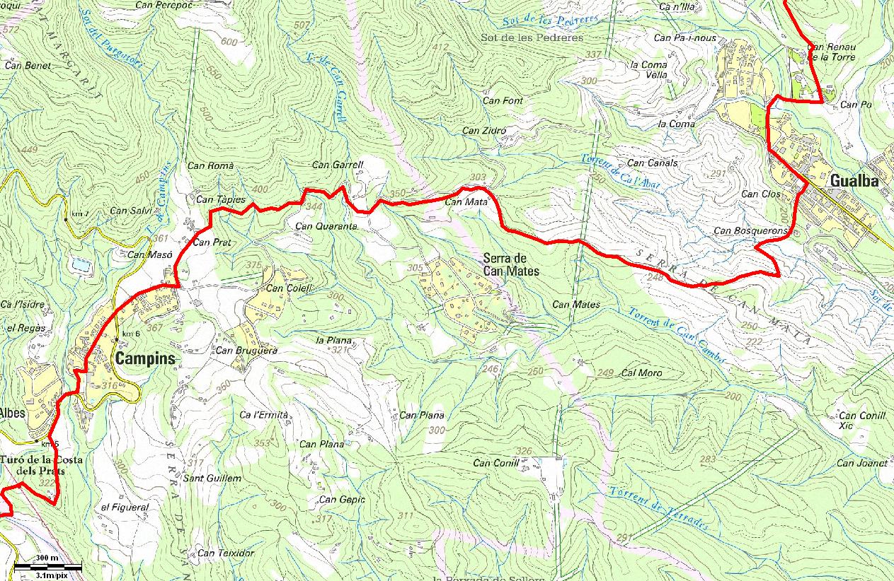 Mapa del tram