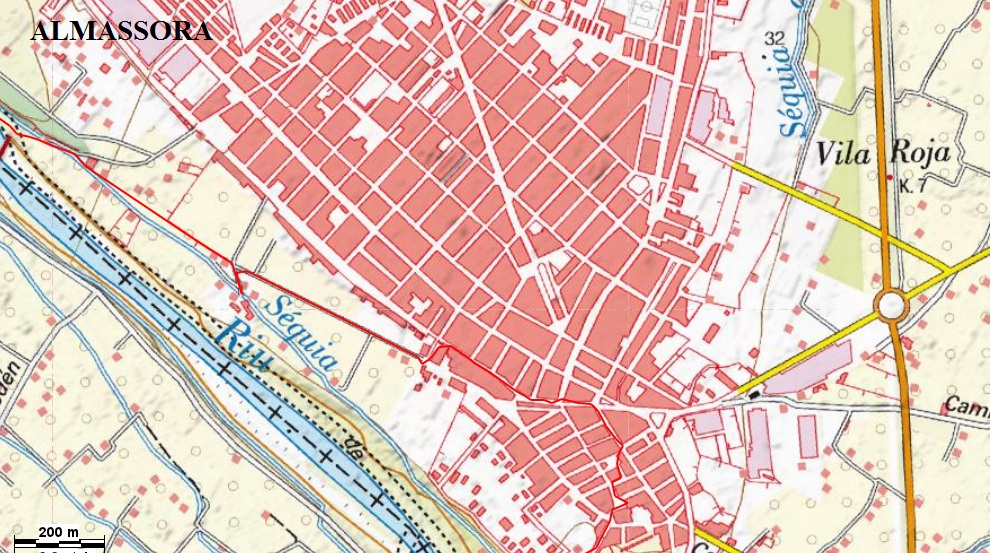 Mapa urbà de  Almassora