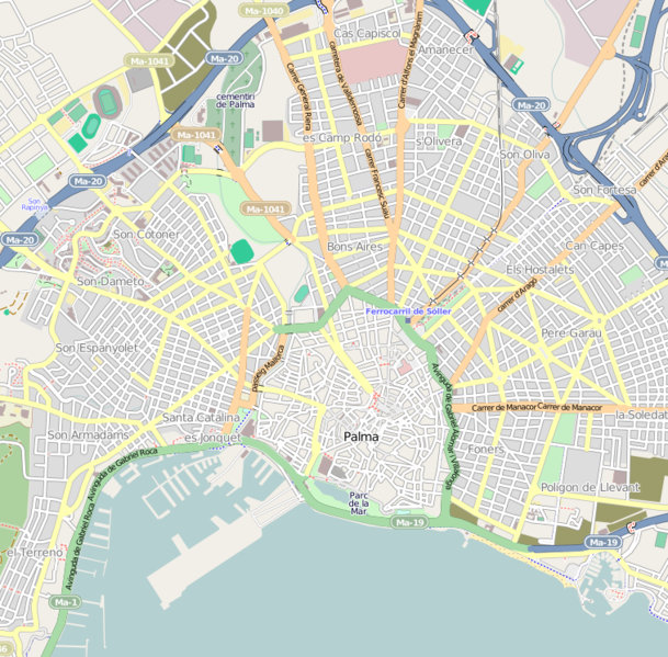 Mapa de Mallorca