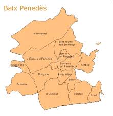Mapa de Baix Penedès