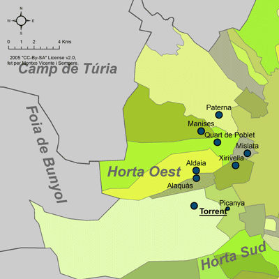 Mapa de Horta