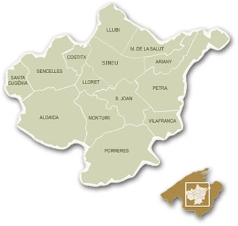 Mapa de Pla de Mallorca