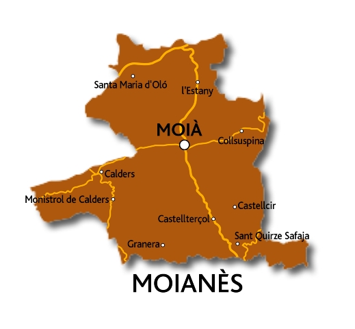Mapa de Moianès