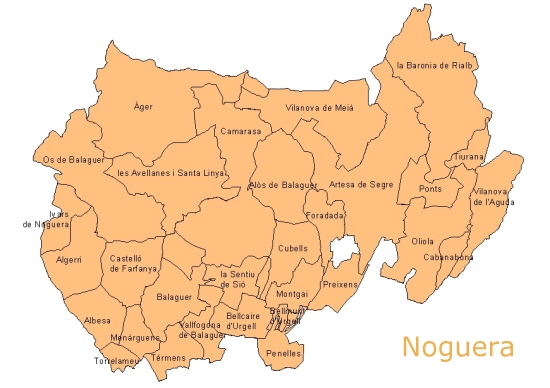 Mapa de Noguera