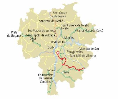 Mapa de Osona
