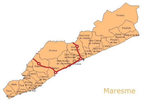 Mapa de Maresme