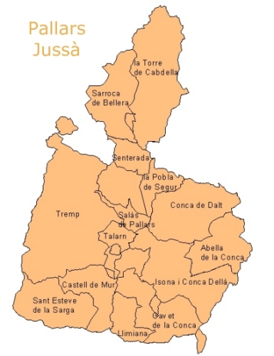 Mapa de Pallars Jussà