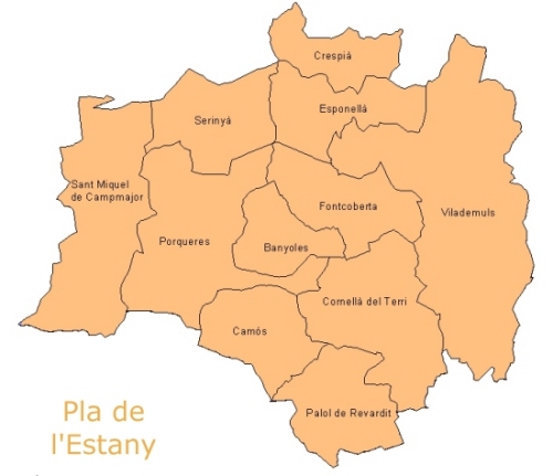 Mapa de Pla de l'Estany