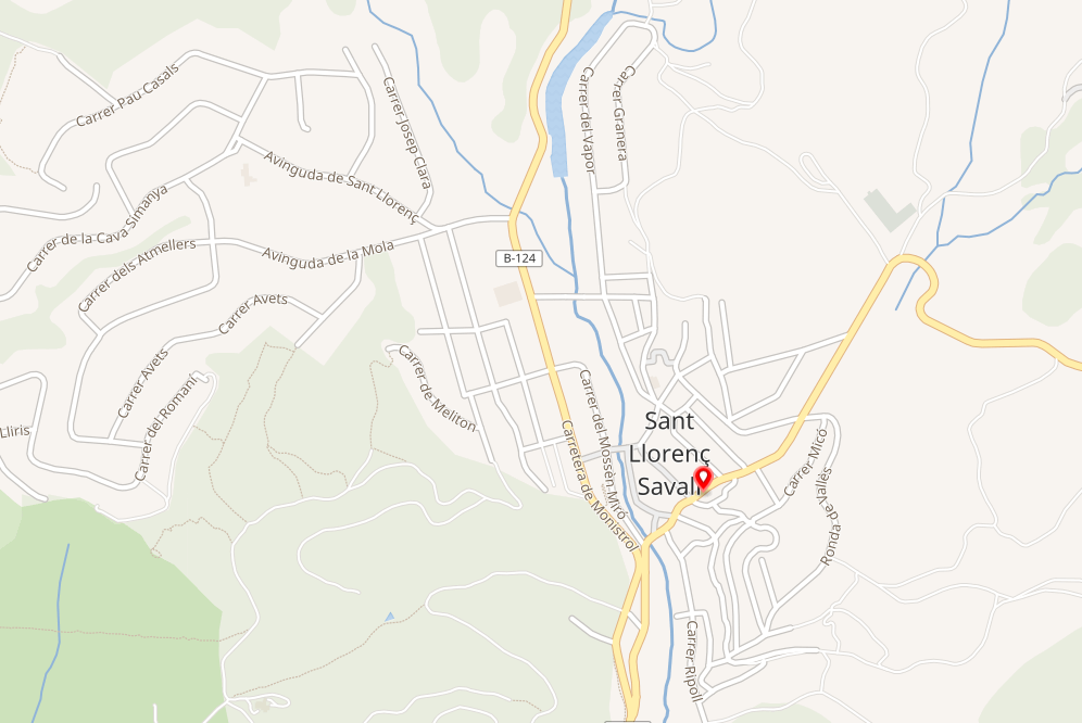Mapa urbà de Sant Llorenç Savall
