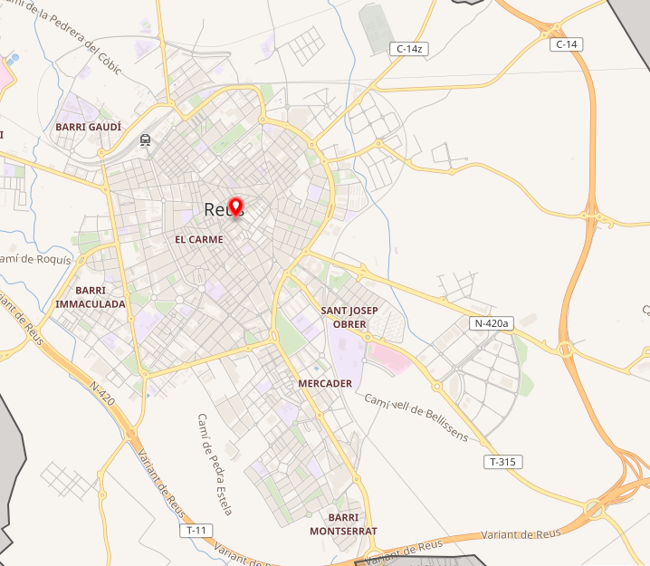 Mapa urbà de Reus