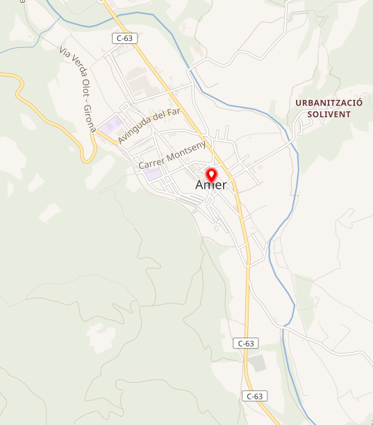 Mapa urbà de Amer
