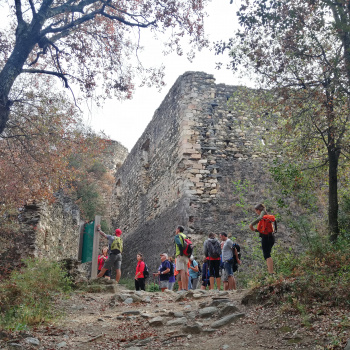 Arribada al castell de Montclús